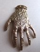 Large Textured Hand Pin Vintage Jewlery