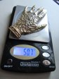 Large Textured Hand Pin Vintage Jewlery