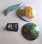 Vintage Mid Centuey MCM Enameled Copper Pins Lot One Signed Inga