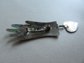 Artisan Sterling? Silver Hand Pin "Wearing Your Heart On Your Sleeve"