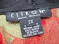 Citron Santa Monica Brocade Jacket Fans and Cherry Blossoms Sz. 2X Plus Size