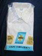 Vintage Van Heusen All Cotton Men's Long Sleeve White Shirt Sz. 15 1/2 33
