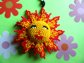 Hand Beaded Smiling Sun Key chains ONE DOZEN Party Favors Swag Bag Supplies