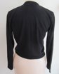 1950's Black Orlon Sweater Beaded Ribbon And Pearl Trim Never Worn Original Tag 