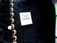 1950's Black Orlon Sweater Beaded Ribbon And Pearl Trim Never Worn Original Tag 