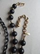 Vintage and Up Black Jewelry Lot Monet Necklaces and Assorted  Earrings