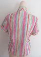 Vintage Silk and Rayon Blouse Never Worn Cohama Debonair Print Tag 
