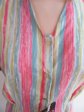 Vintage Silk and Rayon Blouse Never Worn Cohama Debonair Print Tag 