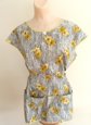 Vintage Floral Cotton Smock Apron Never Worn With Tag