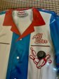 Retro Style Bowling Shirt Paper Plates and Napkins Set