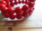 Vintage Genuine Bakelite Memory Wire Bracelet  Smaller Wrist Lipstick Red
