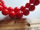 Vintage Genuine Bakelite Memory Wire Bracelet  Smaller Wrist Lipstick Red