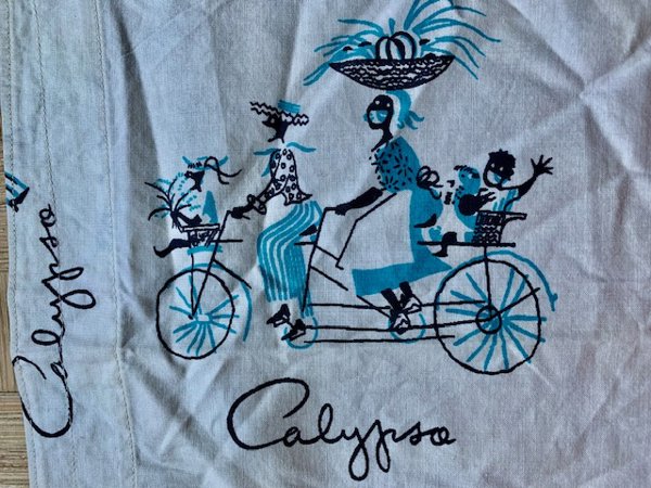 Vintage Cotton Calypso Kerchief Montego Bay Bermuda