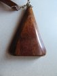 Vintage Mid Centiry Infused Bakelite Wood Necklace