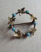 Victorian 10k?  Small Wreath Pin As Is