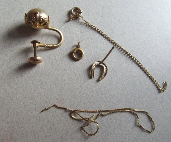 14k and 10k Gold Scrap Lot 2.0 Grams Jewelry Making Supplies