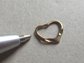 Genuine 14k Gold Floating Heart Charm or Pendant Fine Jewelry
