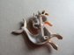 Anthropomorphic Seahorse Pin Google Eyes Vintage Jewelry