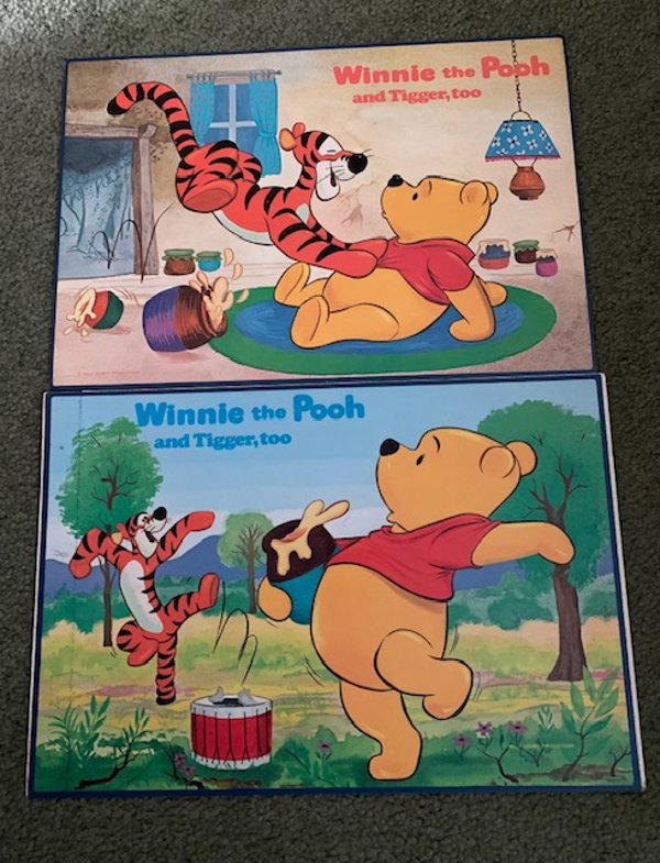 Vintage 1970 Walt Disney Productions Winnie the Pooh Tigger X-Large Sticker Your Choice