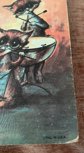 Vintage Big Eyes Miree Cat Musicians And Dogs at Bar Litho 