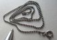 Vintage Sterling Silver Chain Italy Beaded Style 16" 2.7 Grams 925