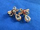 Austrian Crystal Teardrop Bow Pierced Earrings