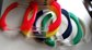 Vintage Avon Summer Rainbow Lucite Bangle Bracelets Lot 