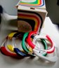Vintage Avon Summer Rainbow Lucite Bangle Bracelets Lot 
