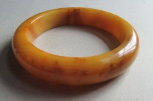 Bakelite Chunky Bangle Bracelet Cornbread Brown Sugar Vintage Jewelry