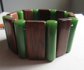 Vintage Pakula Green Bakelite And Wood Set Bracelet Necklace Earrings Original Cards