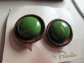 Vintage Pakula Green Bakelite And Wood Set Bracelet Necklace Earrings Original Cards