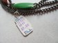 Vintage Pakula Green Bakelite And Wood Set Bracelet Necklace Earrings Original Cards
