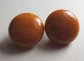 Dark Peanut Butter Bakelite Clip Earrings