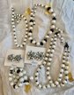 Vintage 1950's Laguna Signed Entire Set Necklaces Earrings Bracelet With Tags Never Worn Warehouse Find