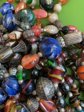 Vintage ONE DOZEN Art Glass Necklaces Lot Trade Bead Style For Jewlery Making