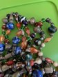 Vintage ONE DOZEN Art Glass Necklaces Lot Trade Bead Style For Jewlery Making
