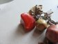 Vintage Bakelite and Lucite Fall Leaves Charms Bracelet 