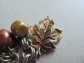 Vintage Bakelite and Lucite Fall Leaves Charms Bracelet 