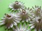 Mod 1960's Daisy Beads For Jewelry Making Or Crafting Three Dozen