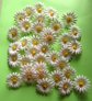 Mod 1960's Daisy Beads For Jewelry Making Or Crafting Three Dozen