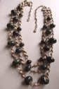 RARE Blue Moon Bakelite Coro Multi Strand Chain Necklace CORO