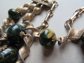 RARE Blue Moon Bakelite Coro Multi Strand Chain Necklace CORO