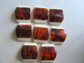 Vintage Cream and Tortoise Lucite Sections For Restring Fall Colors