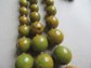 Vintage Bakelite Triple Strand Necklace End Of Day Gorgeous Swirls! 