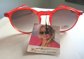 Vintage 1980's Ladies Red Sunglasses Solar Accents Never Worn with Tag