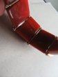Vintage Chunky Bakelite Orange Paprika Stretch Bracelet
