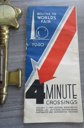 1939 World's Fair Lot Hat Thermometer Trivet Map and Guide Book - Selling For A Friend's Medical Bills