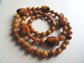 Vintage Chunky Bakelite Peanut Butter Necklace