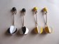 Vintage 1960's Mod Flocked Pinwheel Clip Earrings Your Choice of Color