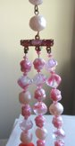 Outrageous Bakelite and Pink Glass Multi Strand Necklace WOW!
